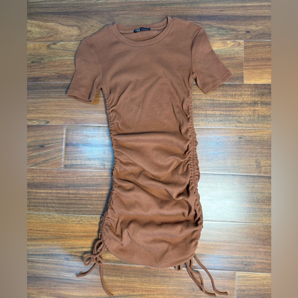 Zara Rouged Mini Dress